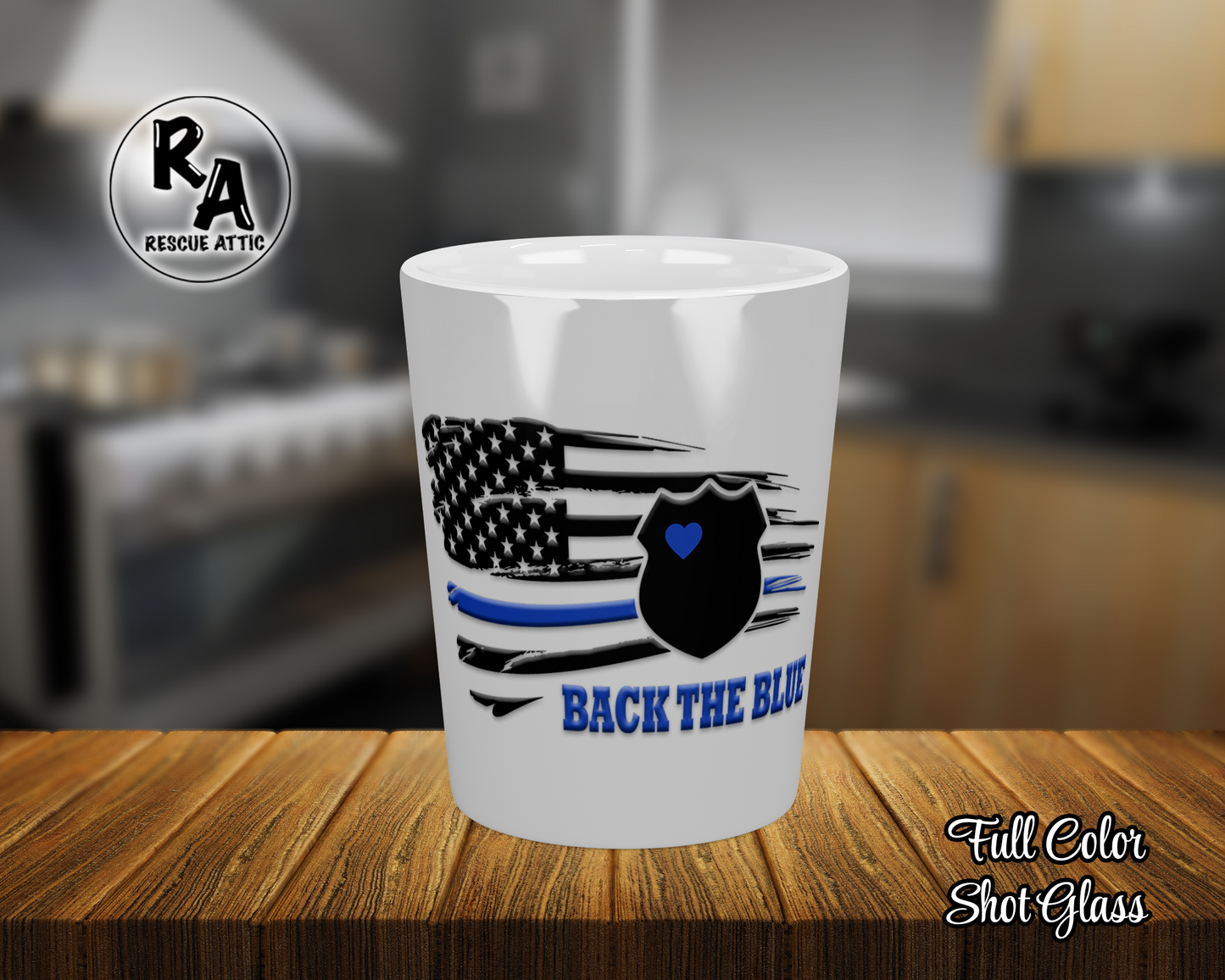 Back The Blue Police Shield