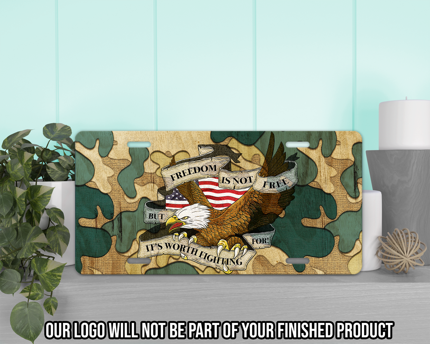 Freedom Is Not Free Vanity Tag