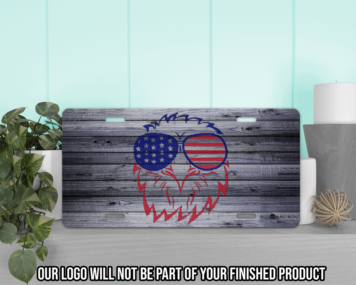 Rustic American Eagle Vanity Tag