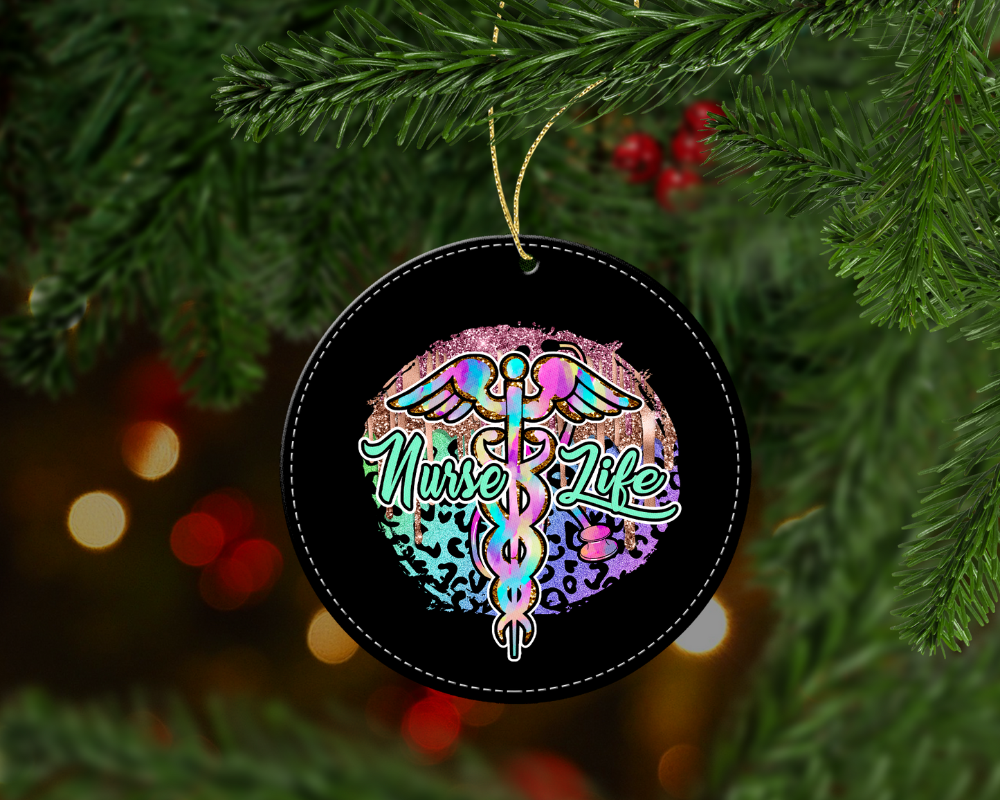 Nurse Life Christmas Ornament
