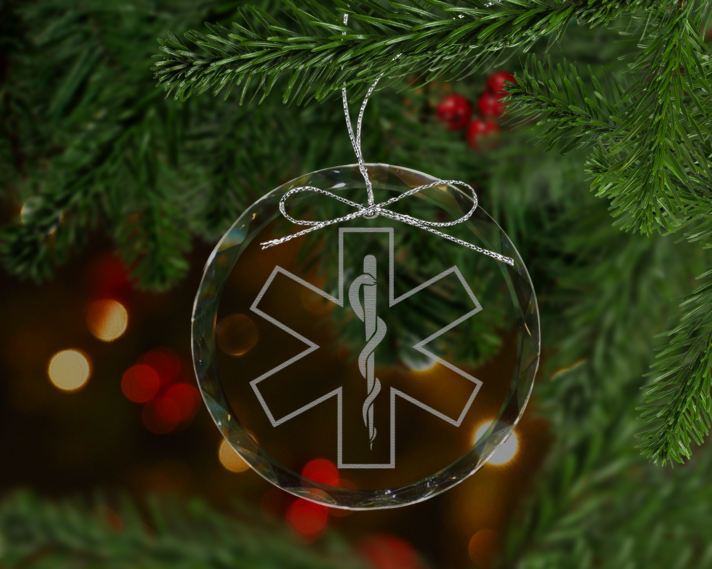 Star of Life Crystal Ornament