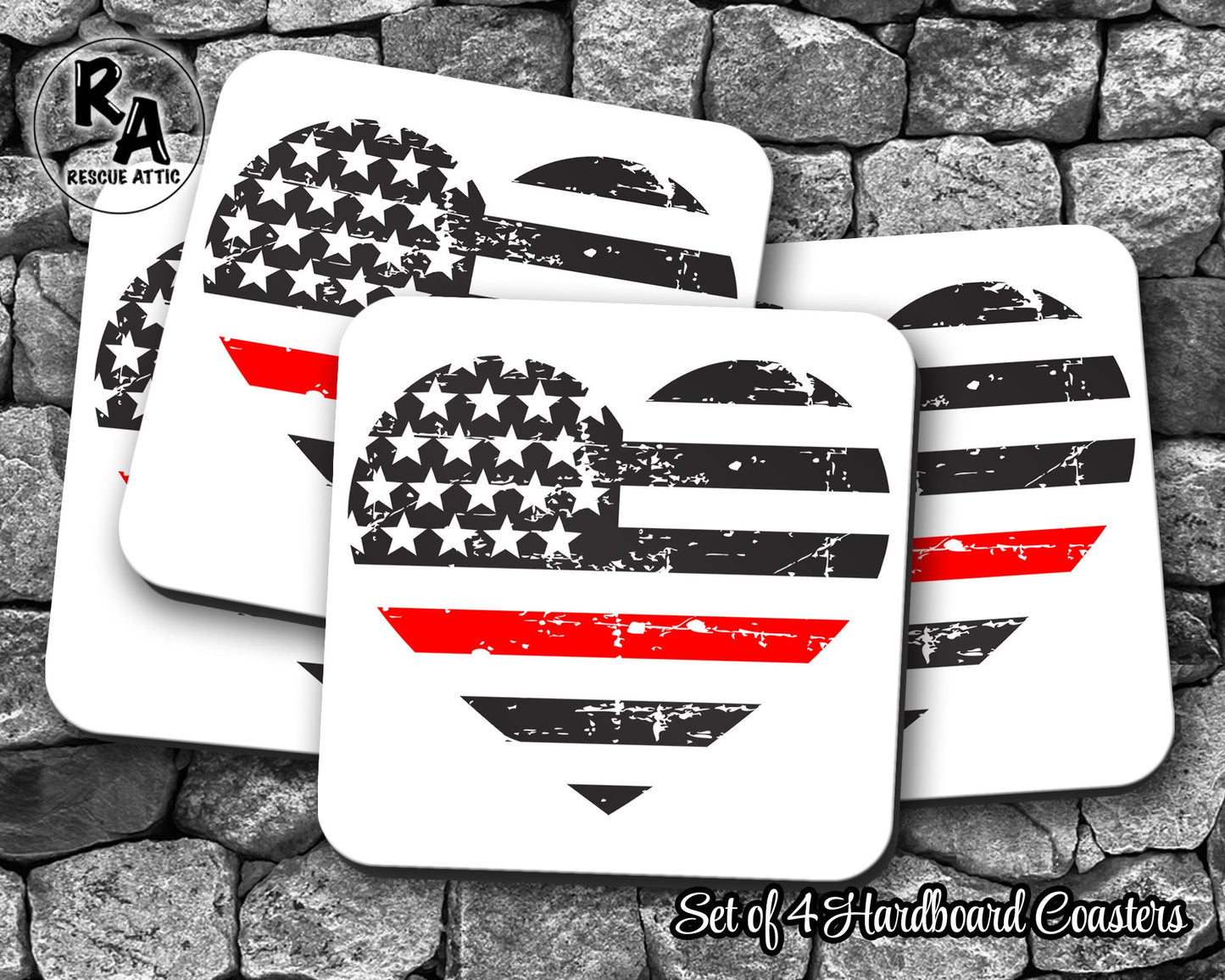 Thin Red Line Drink Coasters