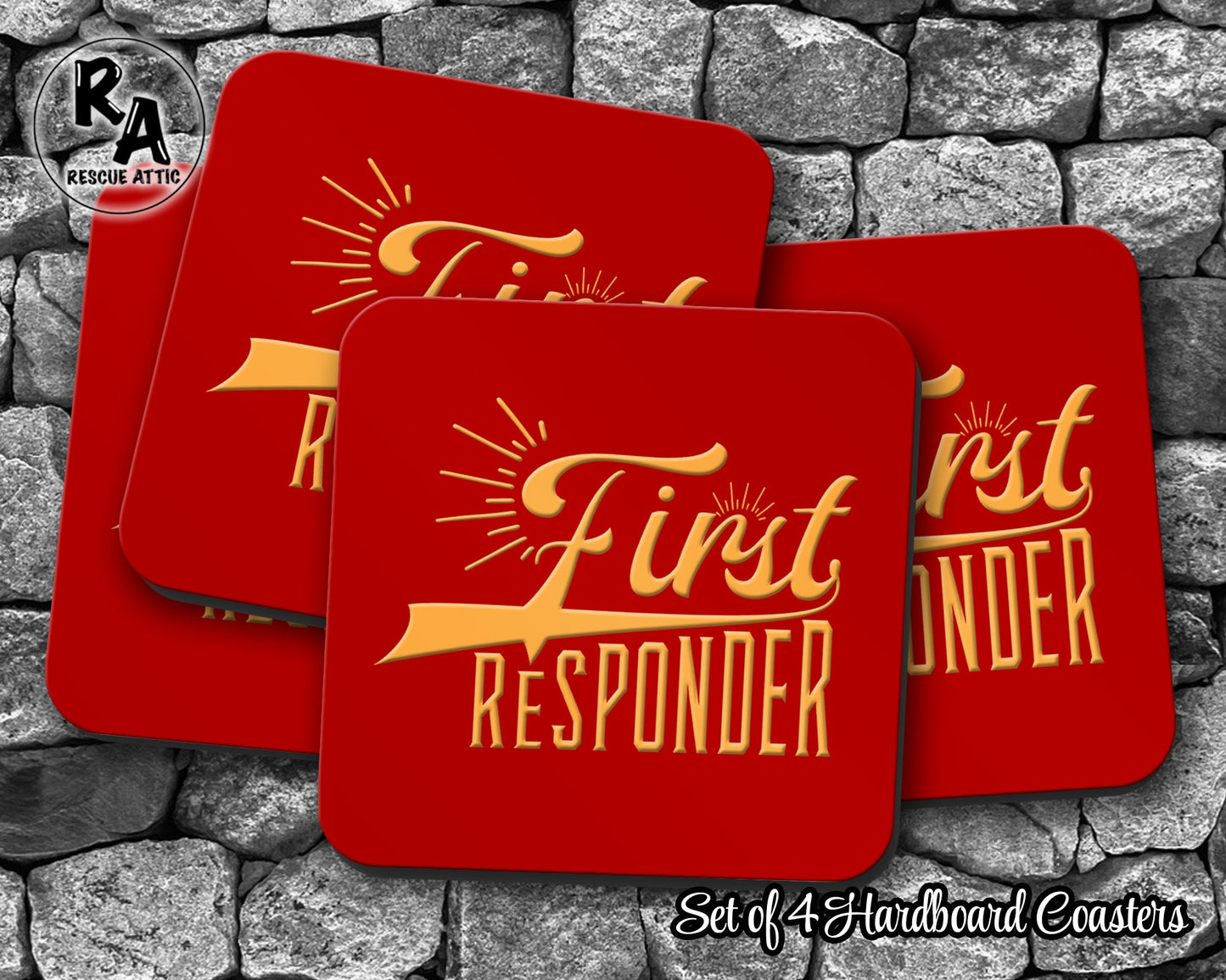 First Responder Drink Coasters