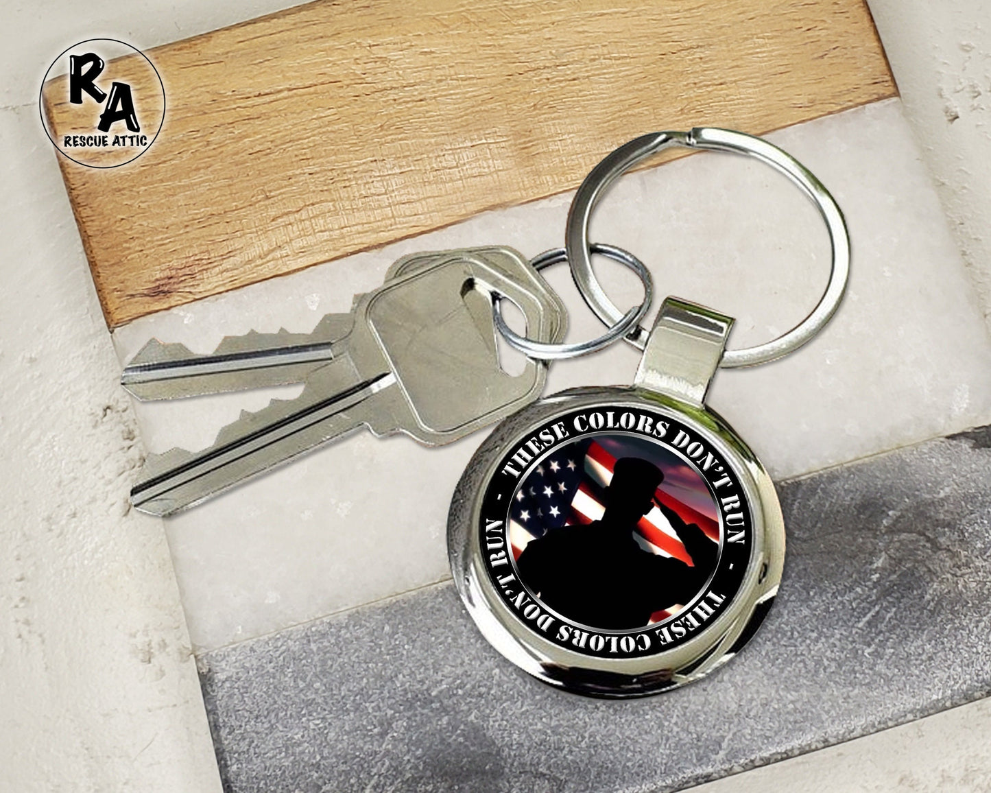 These Colors Don't Run Custom Keyring