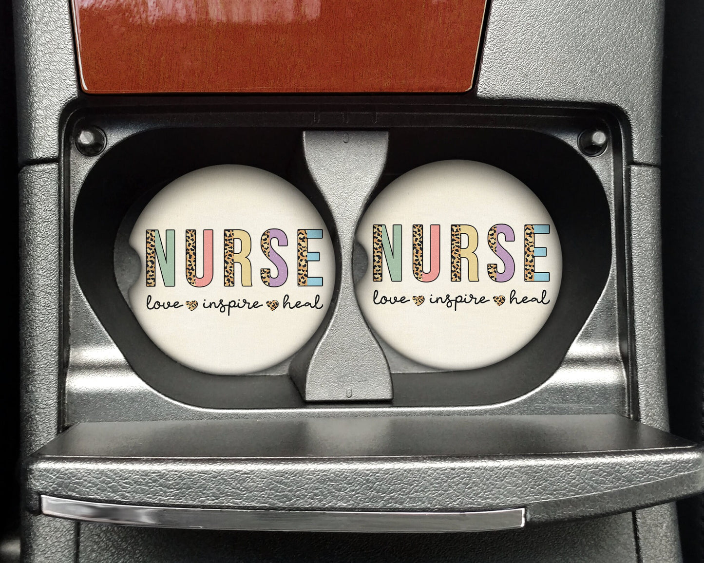 Animal Print Nurse Car Coaster