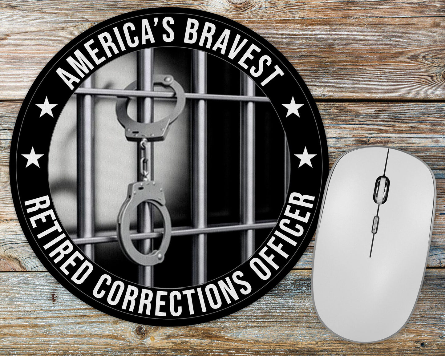 America's Bravest Retired Corrections Officer Mousepad