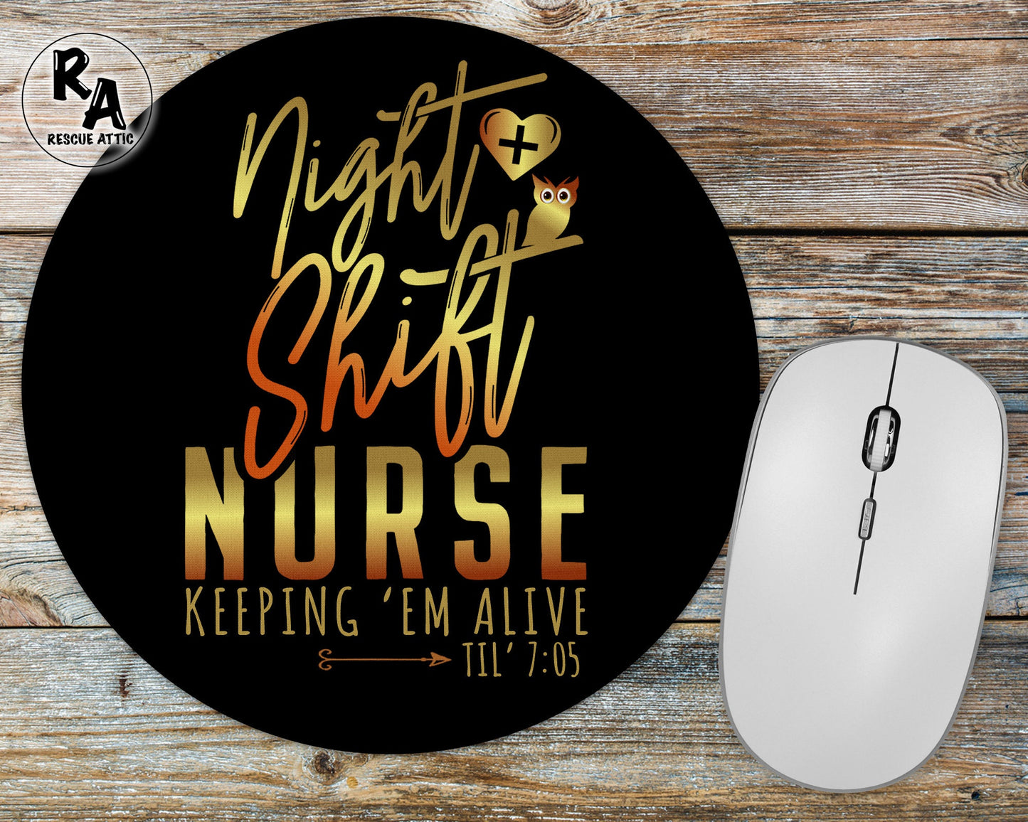 Night Shift Nurse Mousepad