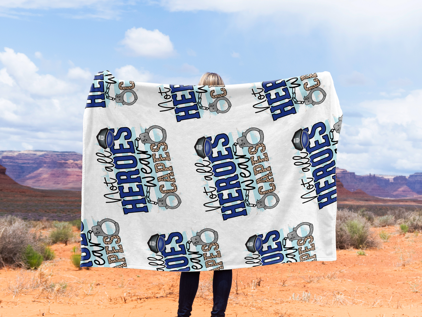 Not All Heroes Wear Capes Plush Velveteen Blanket