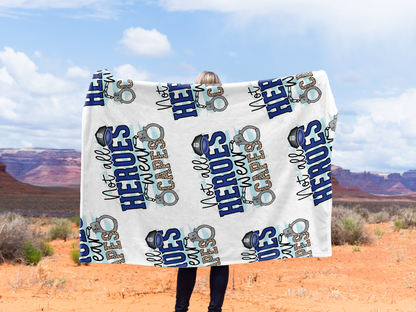 Not All Heroes Wear Capes Plush Velveteen Blanket