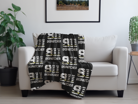 911 Dispatcher Plush Velveteen Blanket