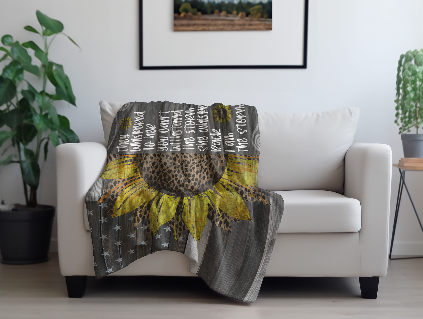 I Am The Storm Plush Velveteen Blanket