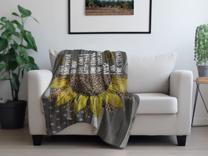 I Am The Storm Plush Velveteen Blanket
