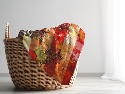 American Mom Plush Velveteen Blanket