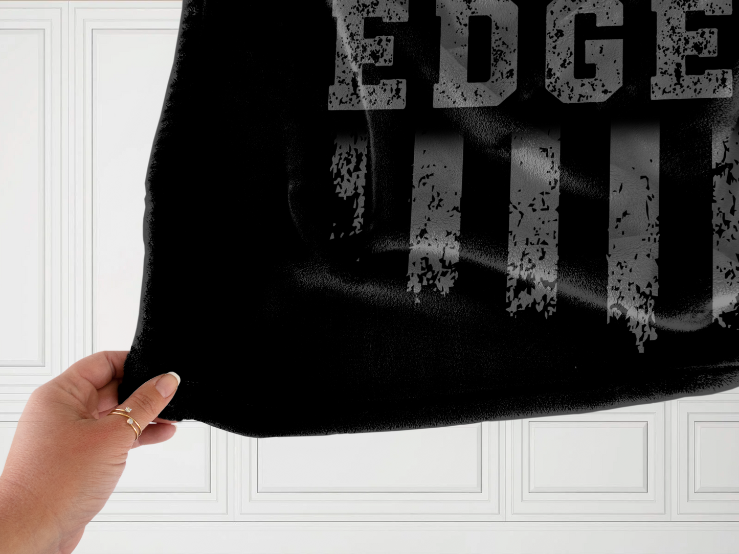 Personalized Thin Line Plush Velveteen Blanket