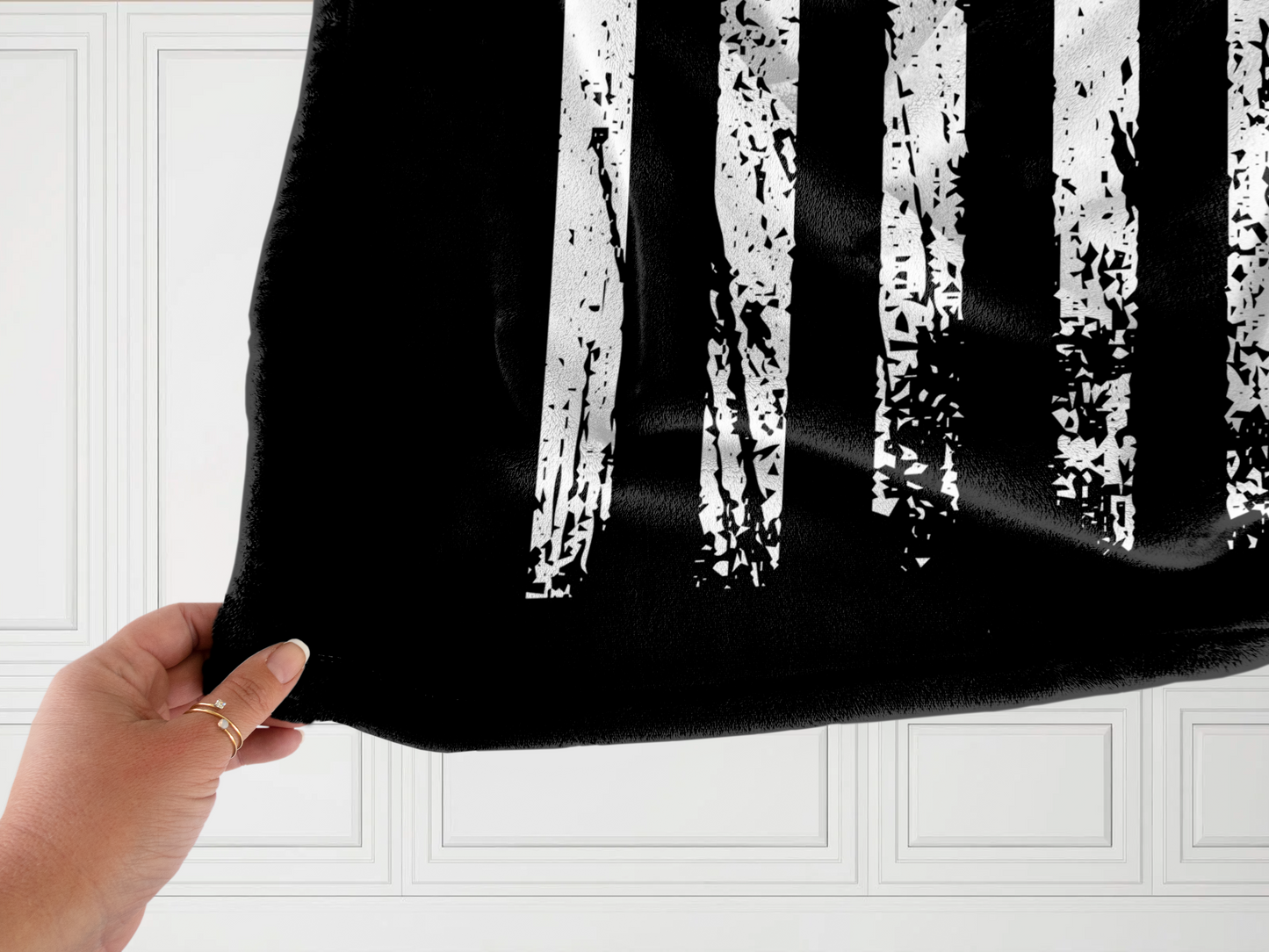 Bravery Courage Honor Firefighter Plush Velveteen Blanket