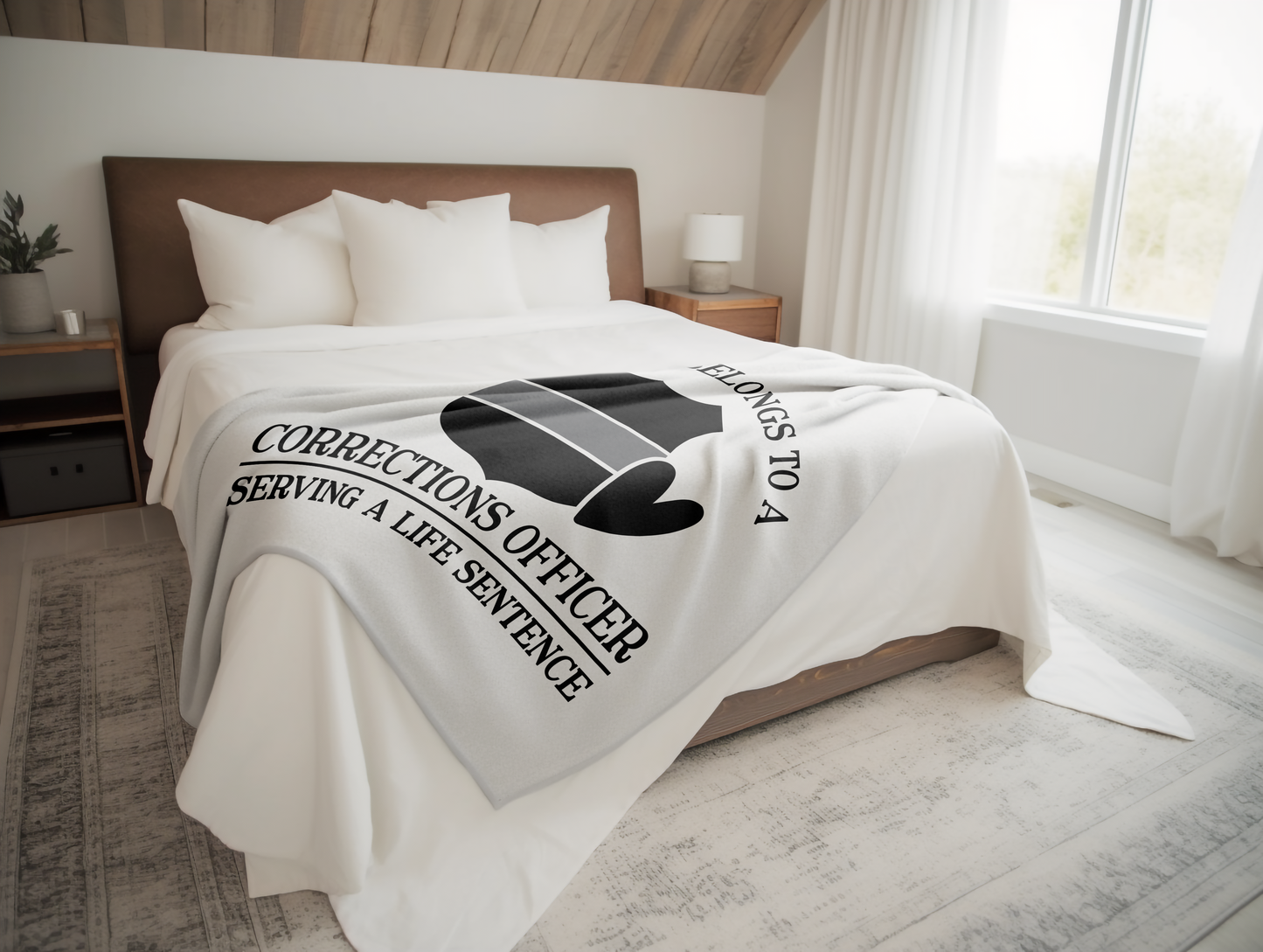 Serving a Life Sentence Plush Velveteen Blanket
