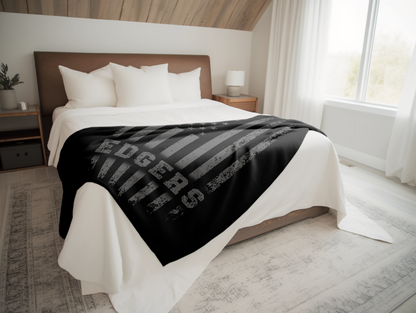 Personalized Thin Line Plush Velveteen Blanket