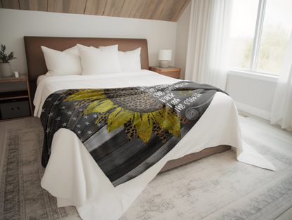 I Am The Storm Plush Velveteen Blanket