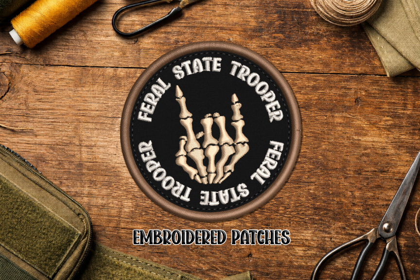 Feral State Trooper Embroidered Patch