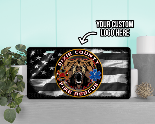 Custom Logo American Flag Vanity Tag