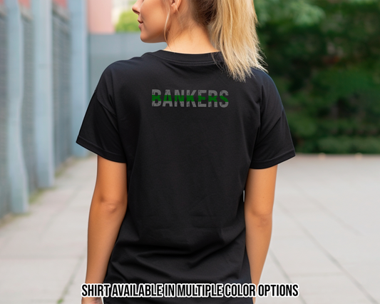 Personalized Thin Green Line Name Shirt