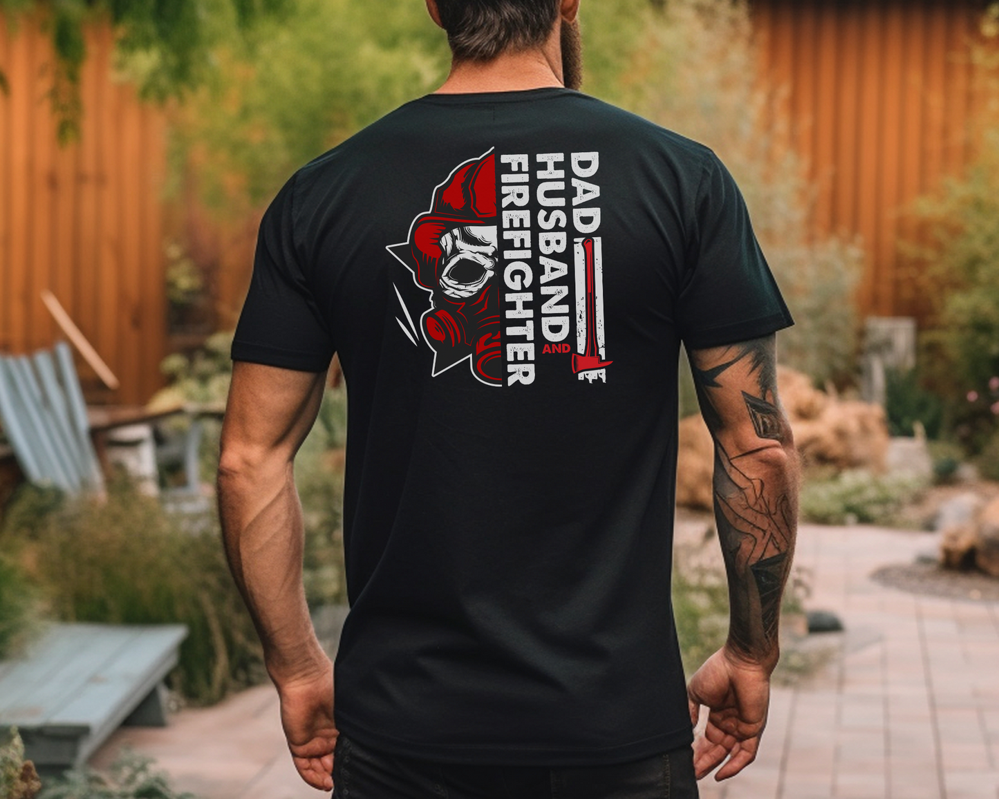 Dad Husband Firefighter Shirt