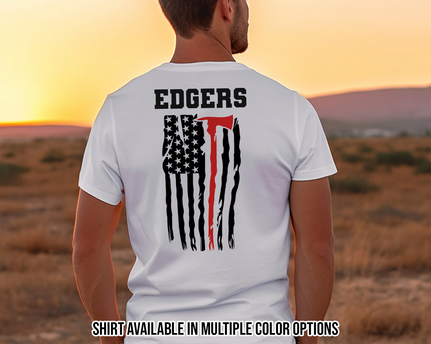 Personalized Red Axe Flag Shirt