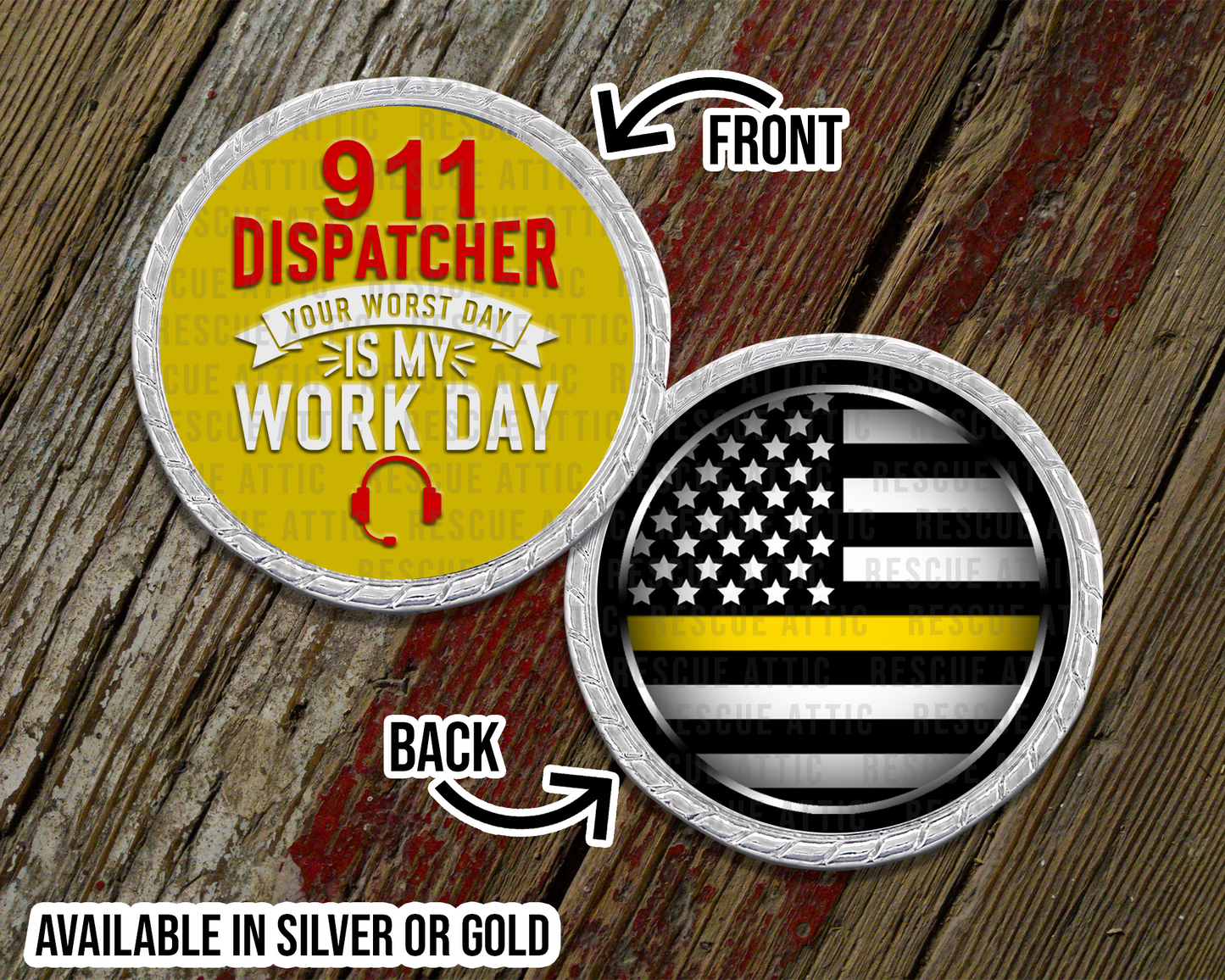 Your Worst Day Is My Work Day Challenge Coin