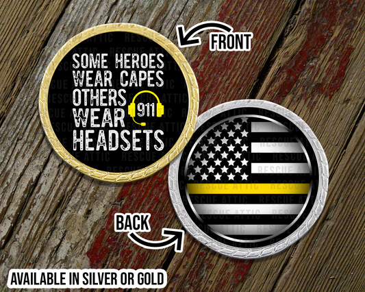 911 Dispatcher Hero Challenge Coin