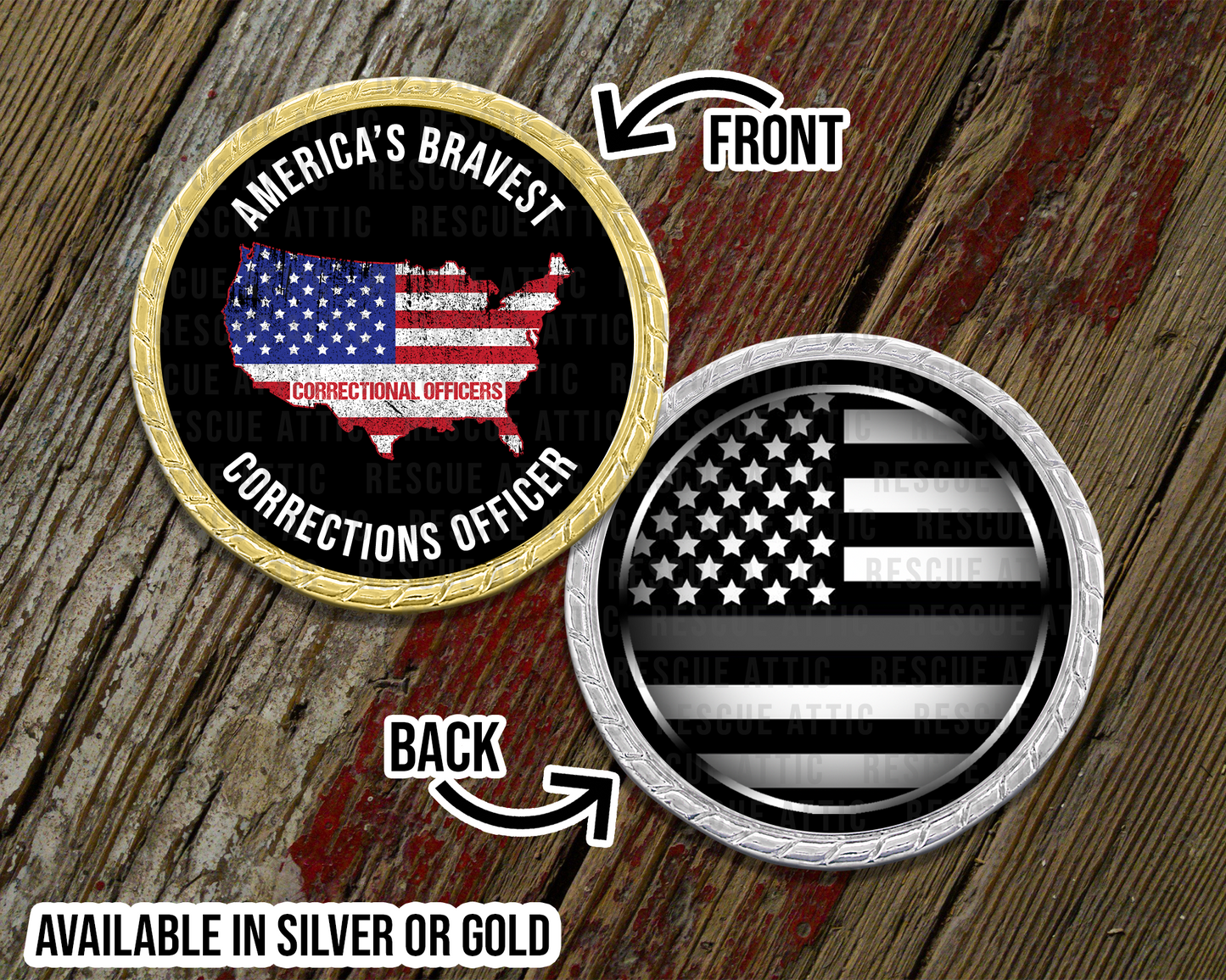 America's Bravest - Corrections Officer Challenge Coin