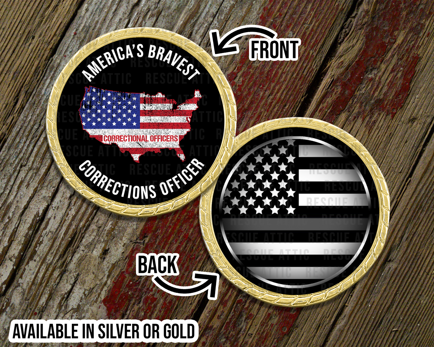 America's Bravest - Corrections Officer Challenge Coin