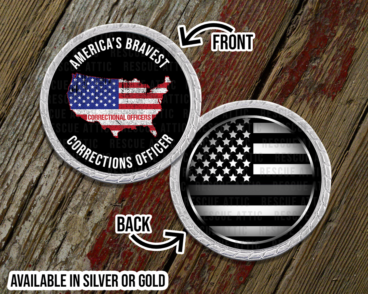 America's Bravest - Corrections Officer Challenge Coin