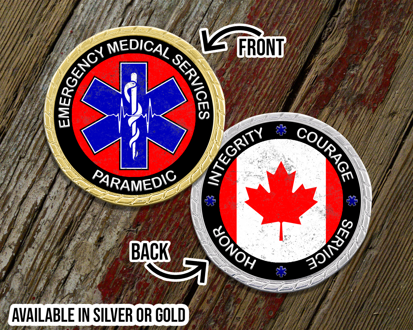 Canadian Paramedic Challenge Coin