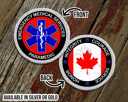 Canadian Paramedic Challenge Coin