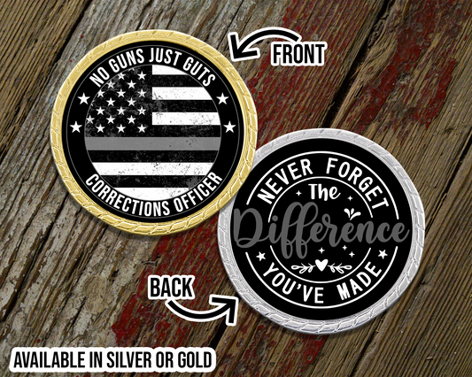 No Guns Just Guts Challenge Coin