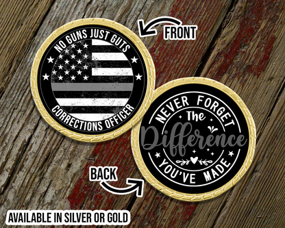 No Guns Just Guts Challenge Coin