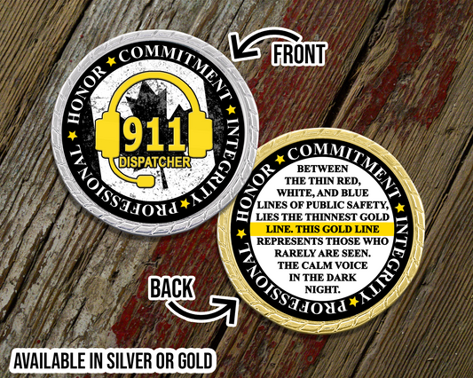 Canadian Flag Dispatcher Prayer Challenge Coin