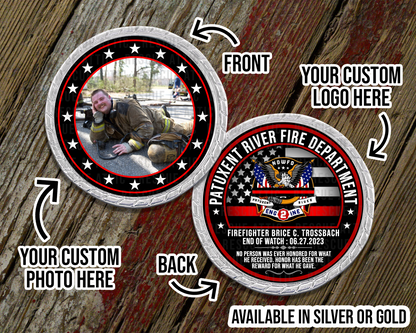 Thin Red Line Memorial Challenge Coin