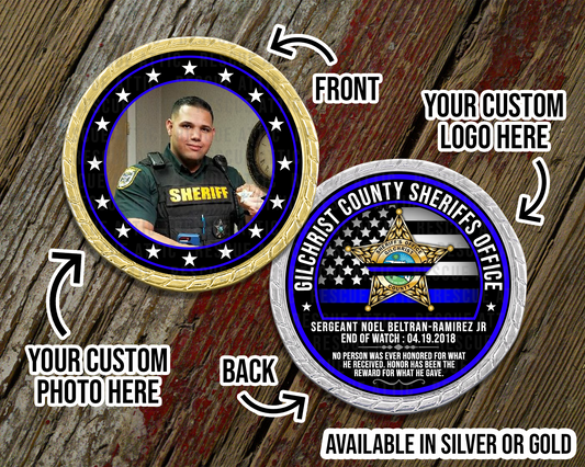 Thin Blue Line Memorial Challenge Coin
