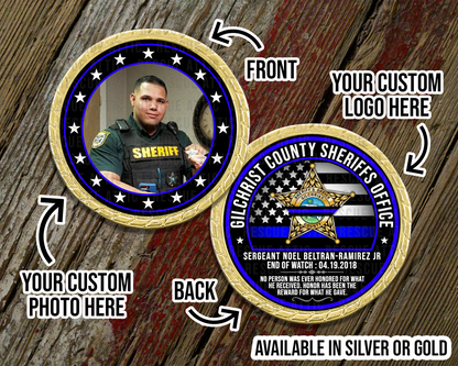 Thin Blue Line Memorial Challenge Coin