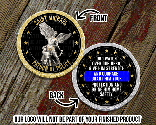 Saint Michael Challenge Coin
