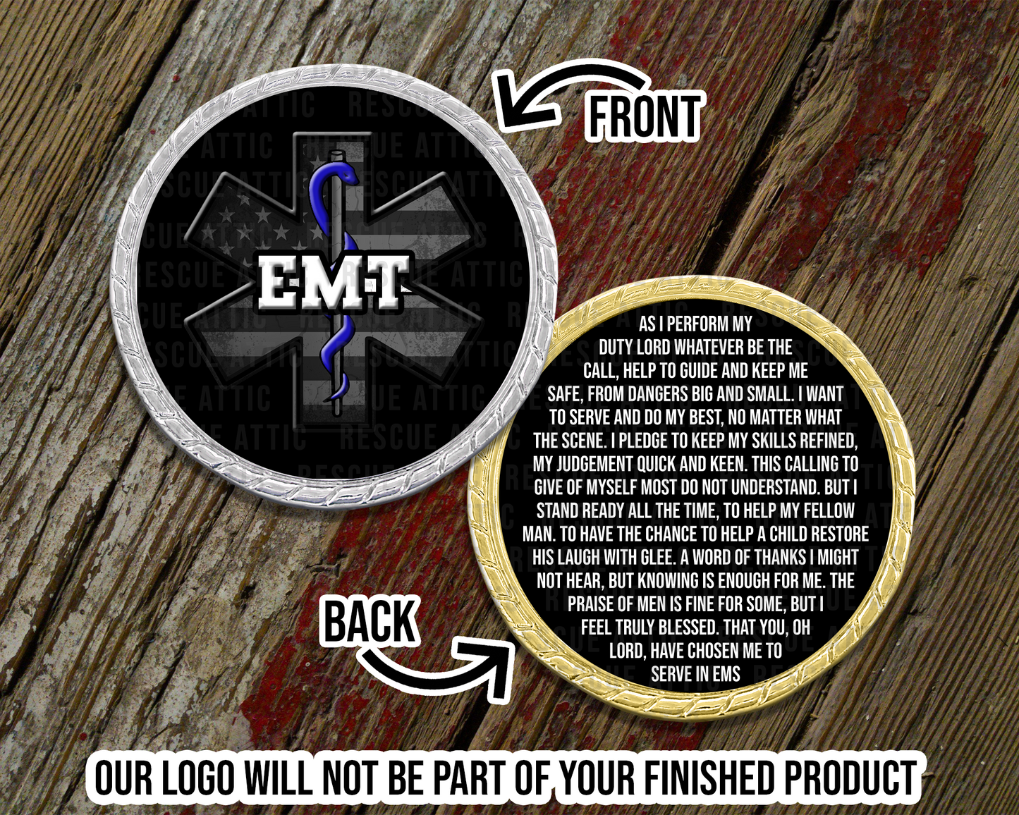 EMT Prayer Challenge Coin