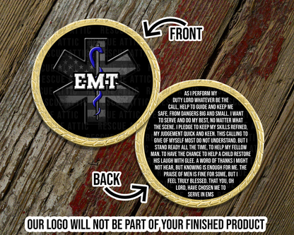 EMT Prayer Challenge Coin