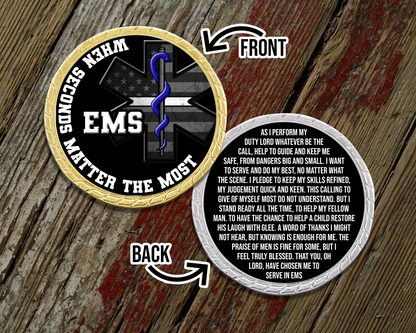 When Seconds Matter EMS Challenge Coin