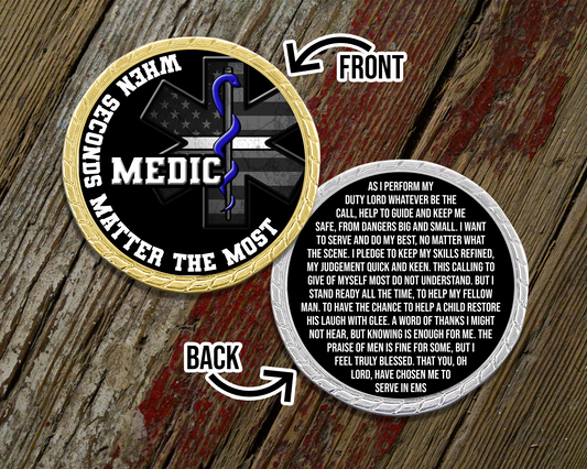 When Seconds Matter Medic Challenge Coin