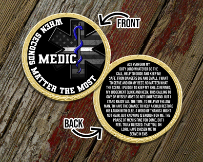 When Seconds Matter Medic Challenge Coin