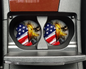 Bald Eagle Flag Car Coaster