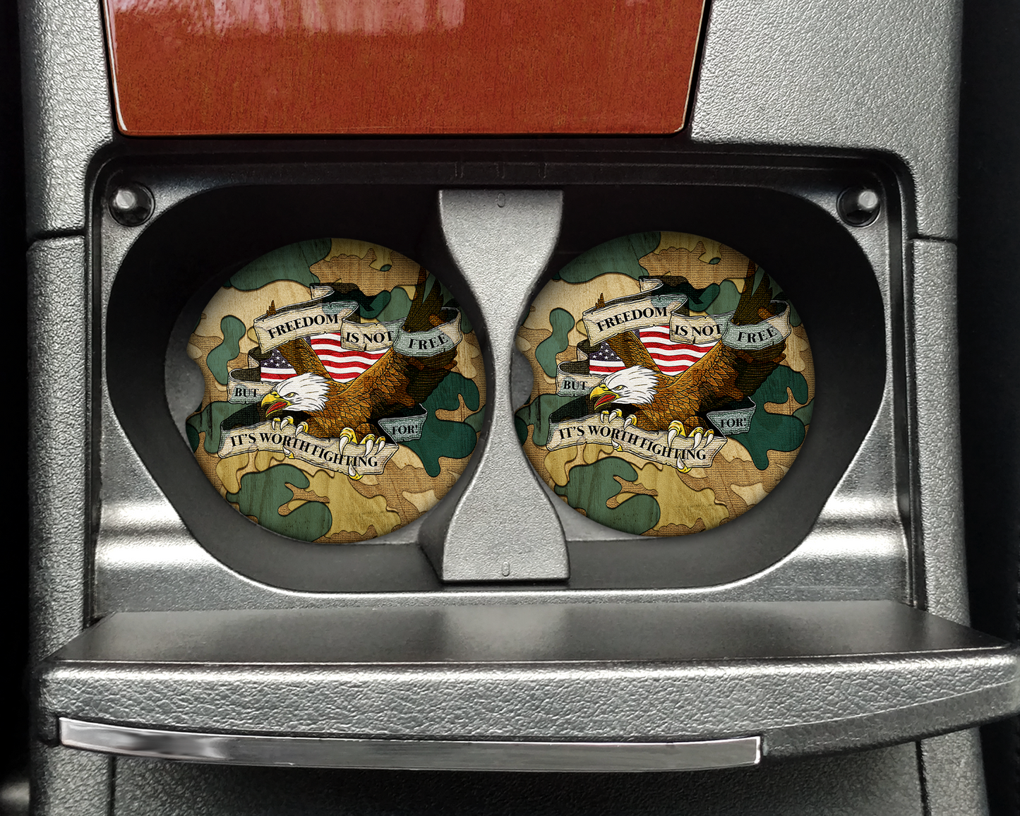 Freedom Is Not Free Car Coaster