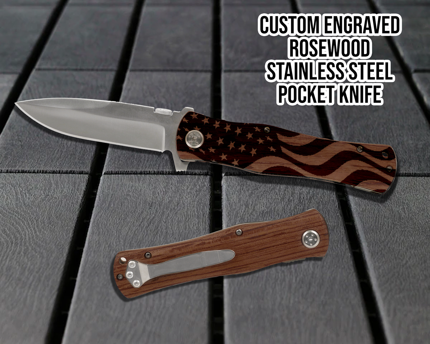 American Flag Pocket Knife