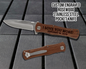 Personalized Block Inscription Pocket Knife